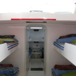 Bunk beds aboard M/Y Sakura