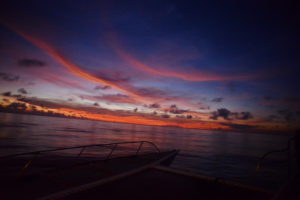 Tubbataha sunset from M/Y Sakura