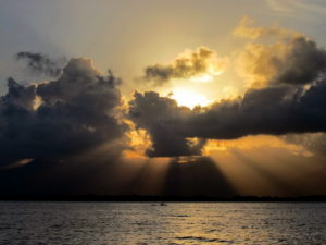 Tubbataha sunset and clouds